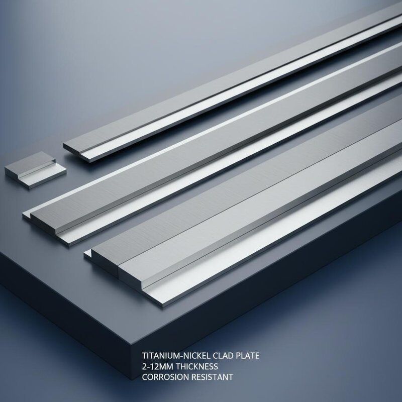 2 đến 12mm Độ dày tấm Titanium phủ nickel vật liệu kim loại phủ nickel Chiều dài từ 100mm đến 6000mm để chống ăn mòn